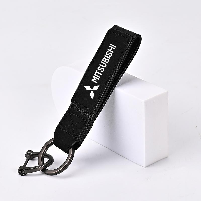 gzbf5 Zinc Alloy Keychain Car Emblem Keyring Pendant Buckle For Mitsubishi Lancer EX Asx Outlander Pajero L200 Galant Auto Accessories