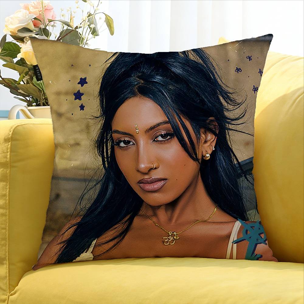 Lara K-KATSEYE Various Sizes Square Pillow Case For Car Home Bedchamber Decor
