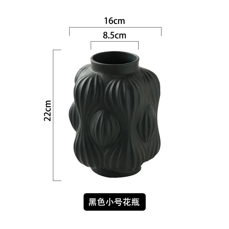 

Скандинавская креативная керамическая ваза с золотым тиснением, ремесла, домашняя гостиная, современные аксессуары для цветочной композиции