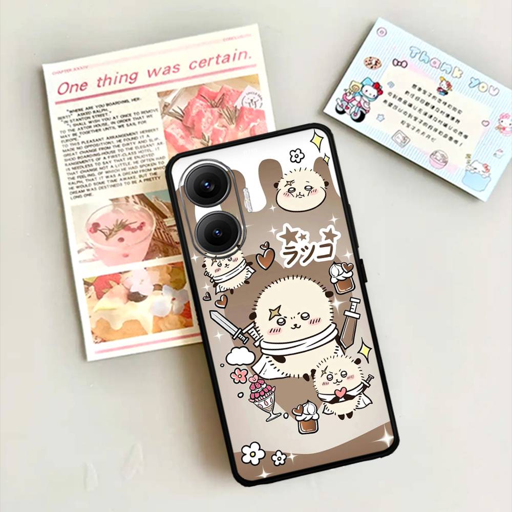 Cute C-Chiikawas Hachiwares Phone Case For Xiaomi Mi 5X 8 9 10 11 12 Lite Pro 10T PocoX3pro PocoM3 Note 10 Pro Lite