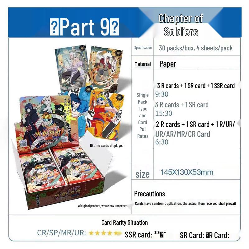 Naruto Soldier Box: Chapter 8 Deluxe SP Card Set (CR Naruto & Gaara)