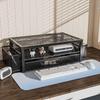 2-Tier Mesh Monitor Riser Stand with Storage Drawer