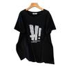 Women's Plus Size Loose Fit Mid-Length Round Neck T-Shirt, Short-Sleeved (Sizes 200/300/350 jin)