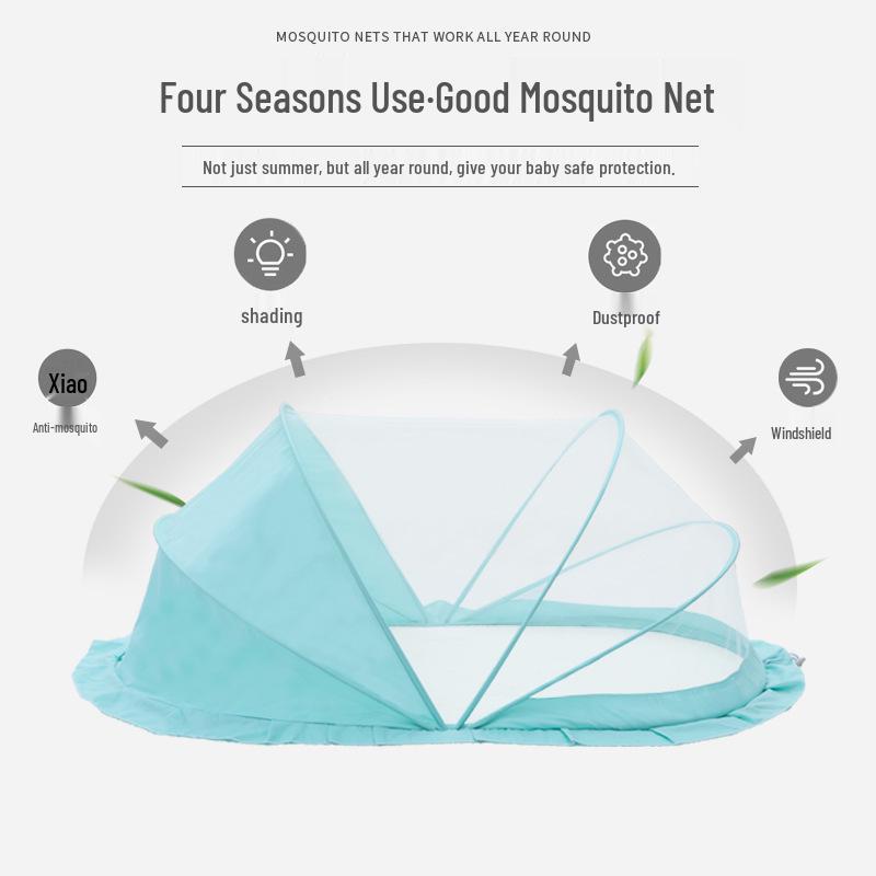 Foldable Mosquito Net for Dorms and Homes - Easy Install, Summer Yurt Style