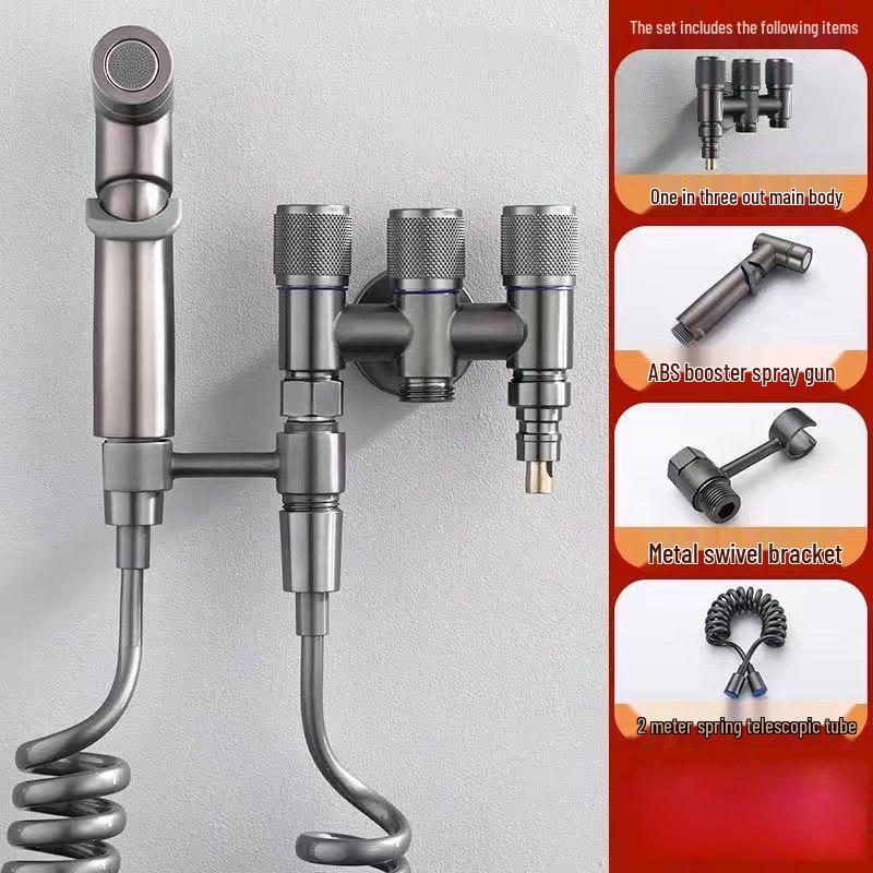 Multi-Port Angle Valve: Three-Way Faucet Diverter for Washing Machine
