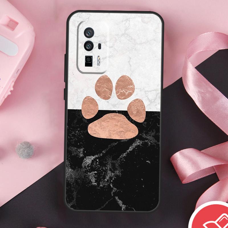 Cat Dog Paw Design Case For POCO F6 X6 X3 X5 M6 Pro F3 F5 M5s Xiaomi 14 Ultra 13 12 Lite 11T 12T 13T Pro Cover