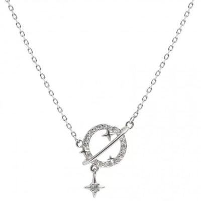 925 Silver Cubic Star Universe Necklace
