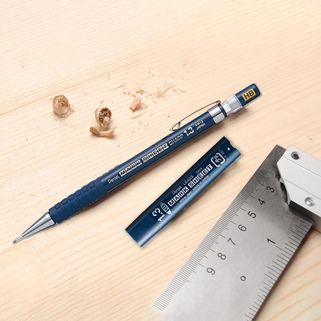 Pentel Mark Sheet Mechanical Pencil Refills, CM13-HB, 1.3mm, HB, 10-Pack