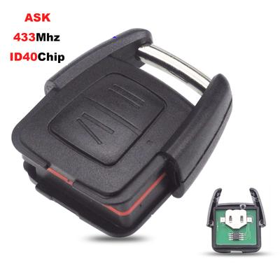 Jingyuqin 2 Knoppen Afstandsbediening Autosleutelbediening ID40 Chip Voor Vauxhall Opel Astra Vectra Zafira ASK 433.92MHz DELPHI 1998-2005