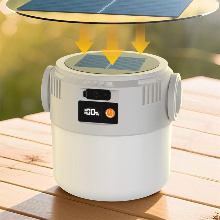 Solar-Powered Charging Lamp Outdoor Camping Light Tent Emergency Light Multi-Functional Durable Home Light