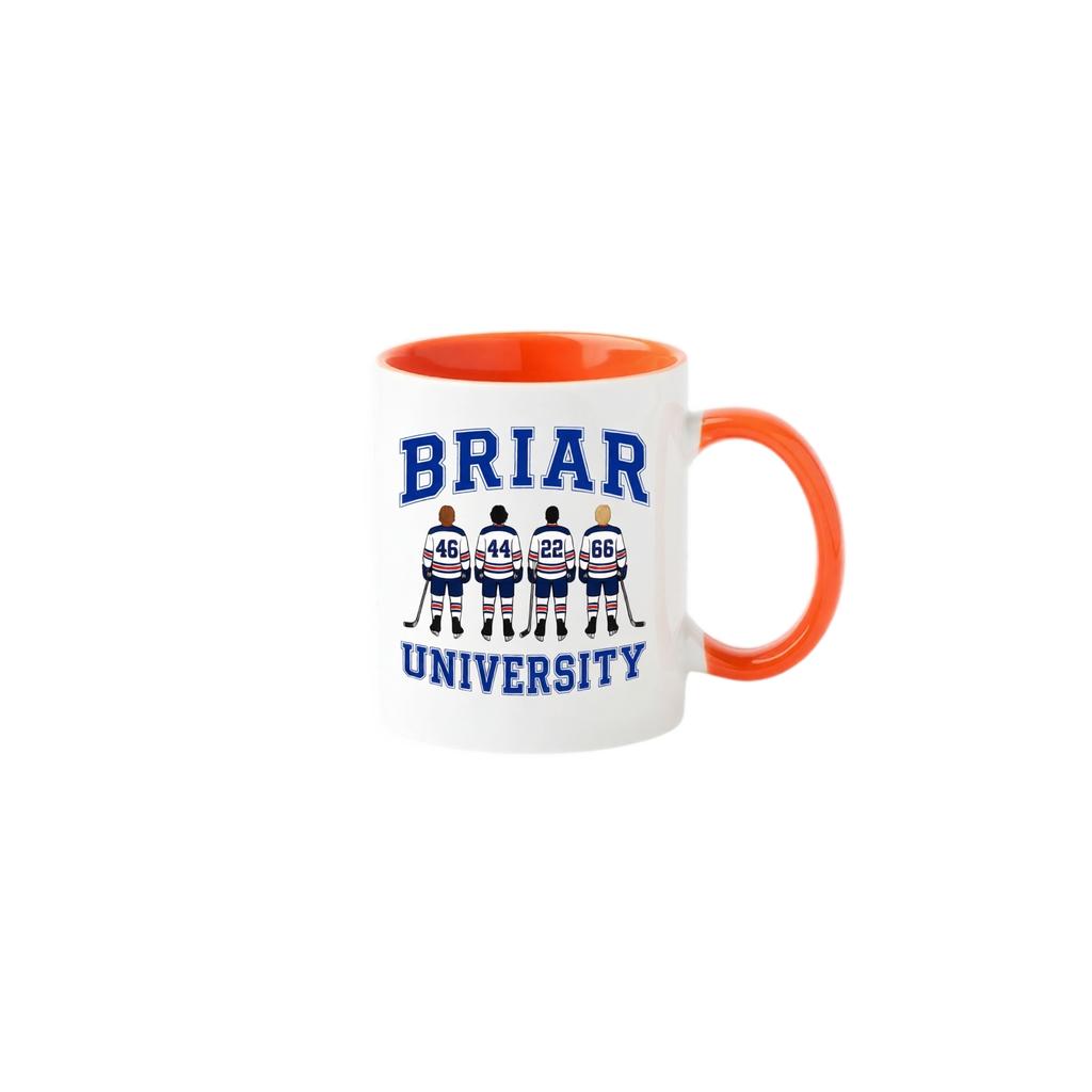 Ceramic Coffee Mug with Printed Hockey Club Design University Style Two Tone Handle and Interior Dishwasher Safe
