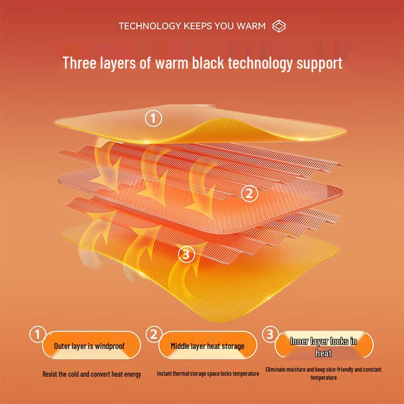 Mao Ren Women's Plush Thickened Down & Silk Thermal Underwear Set