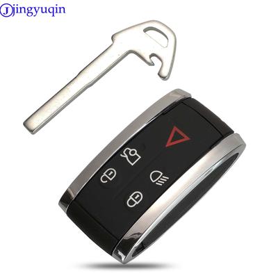 Jingyuqin 5 Tasten Fernbedienung Schlüsselgehäuse Abdeckung Für Jaguar X XF XK XKR Neu Smart Prox Schlüsselanhänger Schale Gehäuse + Klinge
