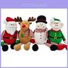 Boneco Festivo de Pelúcia Papai Noel Boneco de Neve Alce Brinquedo Decorativo para Natal
