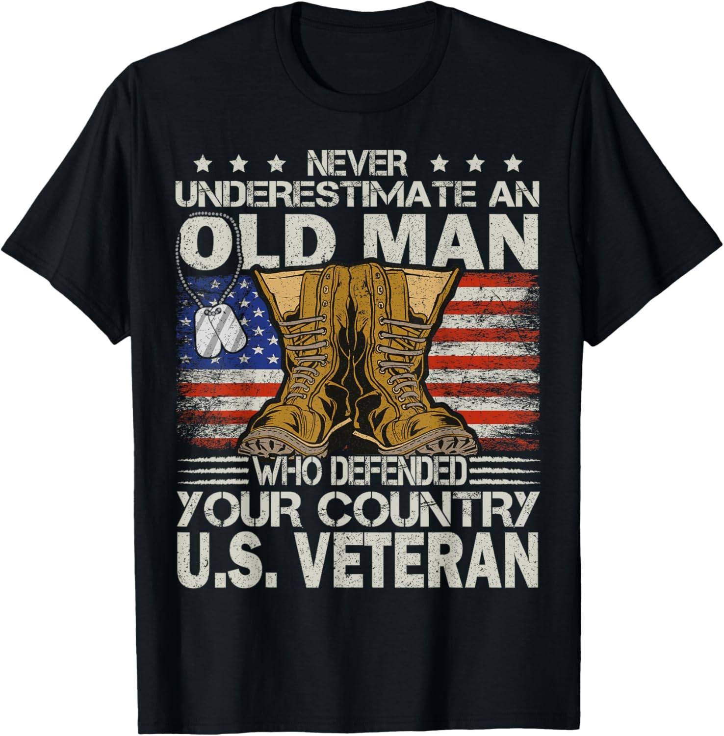 Veteran & Father s Day designs US Veteran veterans day Us Patriot T-Shirt, Black S разноцветный