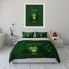 Frog Themed Rainy Day Decor Set Soft Comfortable Duvet Cover Bedding Set Included 1*Duvet Cover & 2*Pillowcases, Gift