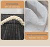 Large Bamboo Fabric Laundry Hamper with Lid - Foldable Bedroom Storage Basket