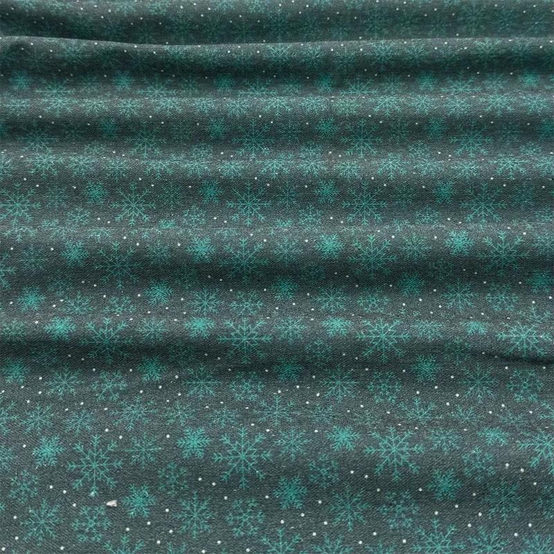 0.5m/1m/2m Cotton Linen Christmas Print Fabric For Tablecloths, Curtains, Christmas Decoration, Sofa Pillows Handmade DIY Fabric