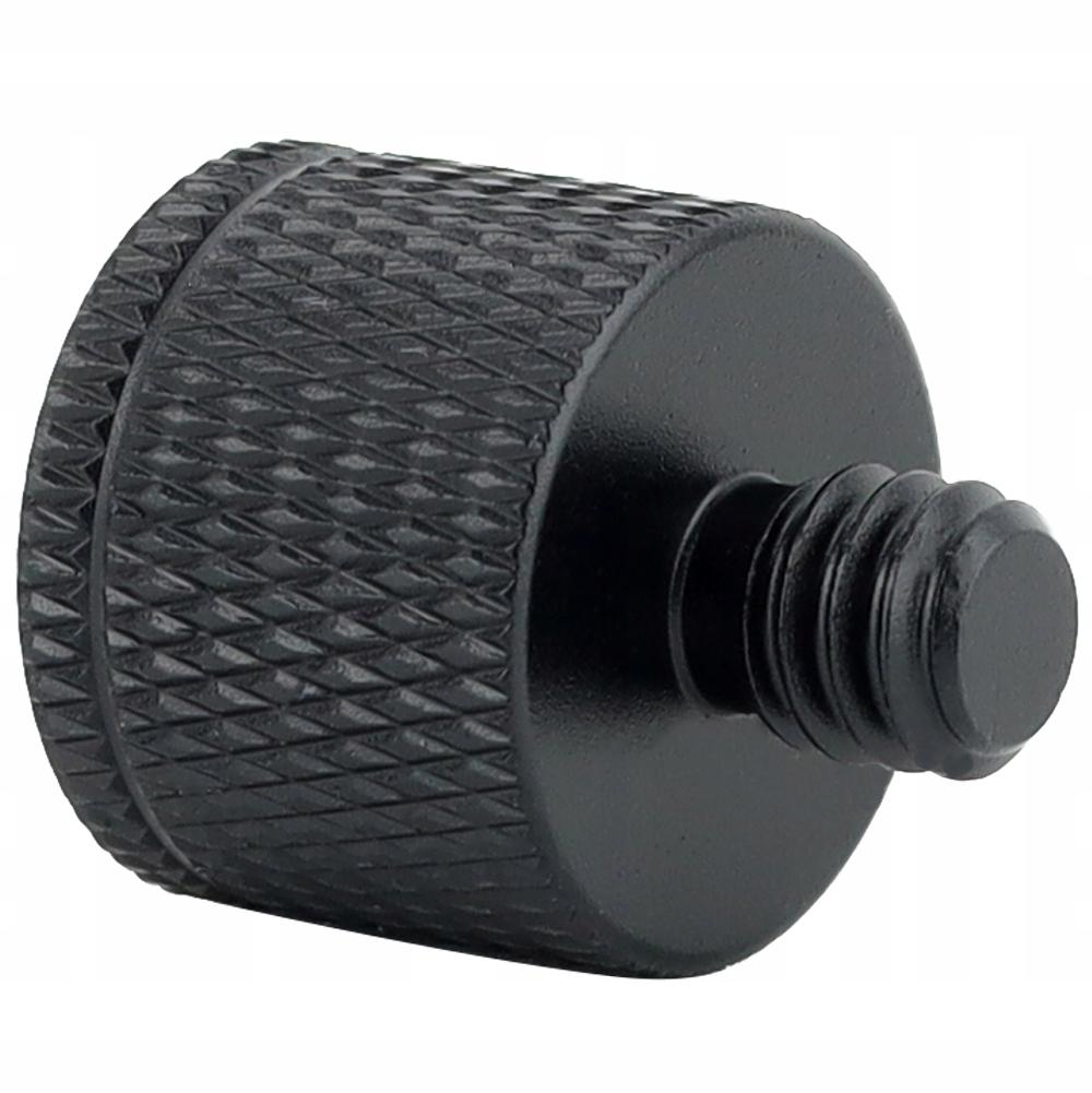 Adapter sleeve reduction 1/4" to M5 tripod black for 20 mm tripod