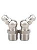 Stainless Steel 304 Grease Nipple Fittings: 45° Bent, 90° Straight Nozzle Assortment (6M, 8M, 10M, 12M).