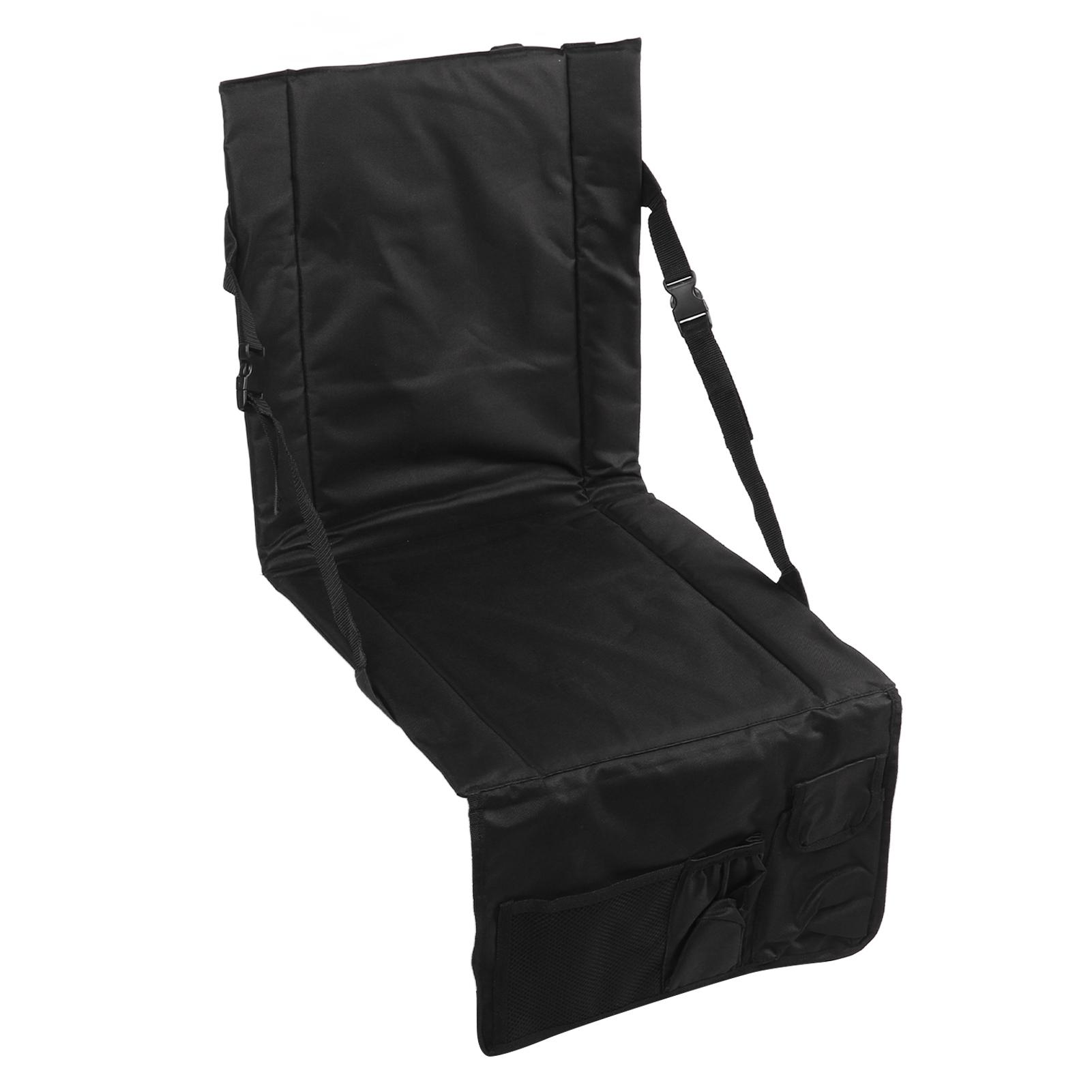 

Складная подушка для сиденья стадиона Удобная поддержка Ткань Оксфорд Черный Складная подушка для сиденья для сада