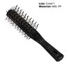 Yousheng Rib Comb Soft Teeth Ergonomics Handle Non-Knotted Professional Salon Curl Hair Black Comb for Home Use