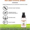 Pet Hair Detangler Spray 50ml, Anti-Static Leave-in Conditioner for Cats and Dogs, Tangle-Free & Smoothing Spray