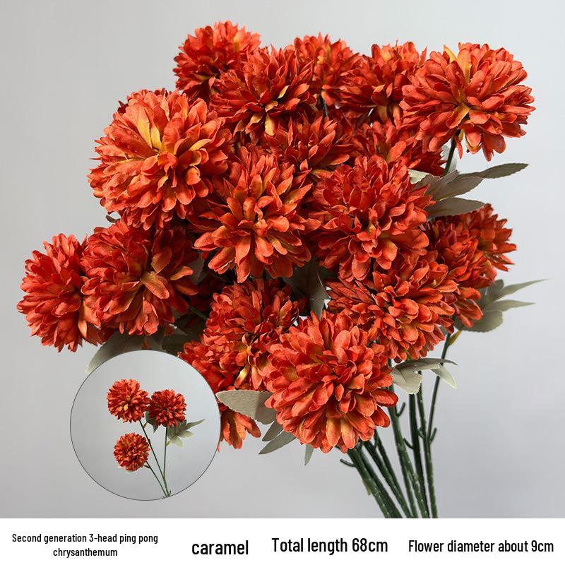 Karamelkleurige Kunstbloemen Bruiloftsdecoratie - Plafond- en Wegdekarrangementen, Koffietint Nepbloemen.