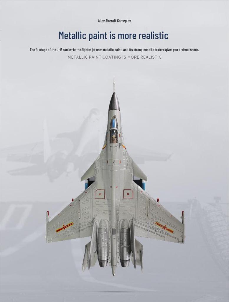 J-15 Carrier-Borne Fighter 1:72 Alloy Model Aircraft