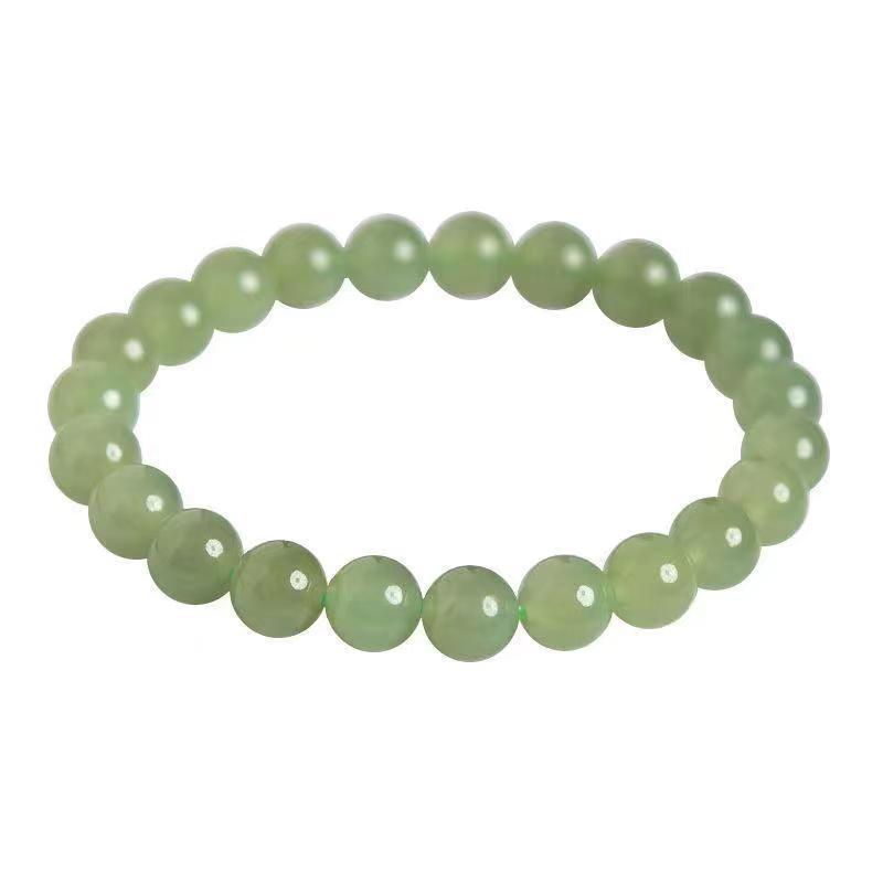Imitation Hetian Jade & Green Jasper Bead Bracelet for Women - Niche Design, Bestseller, 6-10MM