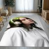 Alfombra de Área Antideslizante de Moda Billie Eilish Cantante Sala de Estar Alfombra Suave para Dormitorio Sala de Juegos para Niños Sofá, Felpudo Decoración del Hogar Regalo