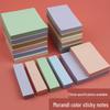 Morandi Sticky Notes: Tearable Color Index Tabs & Memo Pads for Students