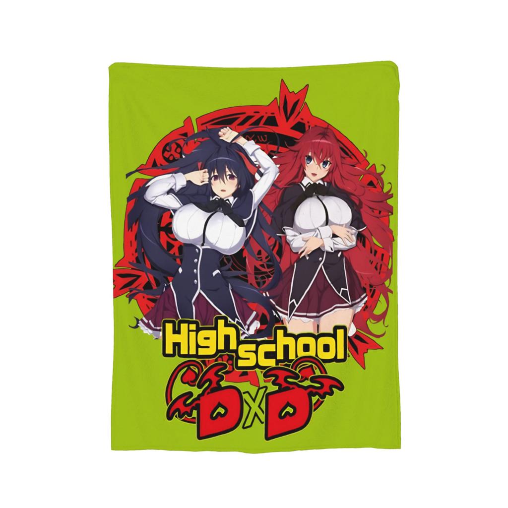 Rias Gremory Vintage High School DxD Blanket Fleece Novelty Breathable Throw Blankets for Chair Covering Sofa Winter,