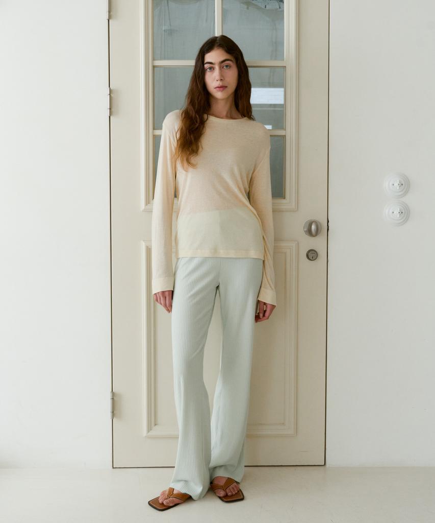 38 Come On Common Rib Knit Pants (Mint)