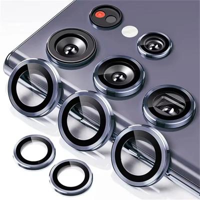 Kamera-Matel-Ring für Samsung Galxy S24 Ultra S23 FE Plus S24+ S22 Ultra Rücklinse Abdeckung aus gehärtetem Glas Schutzkappe für die hintere Gehäusehälfte