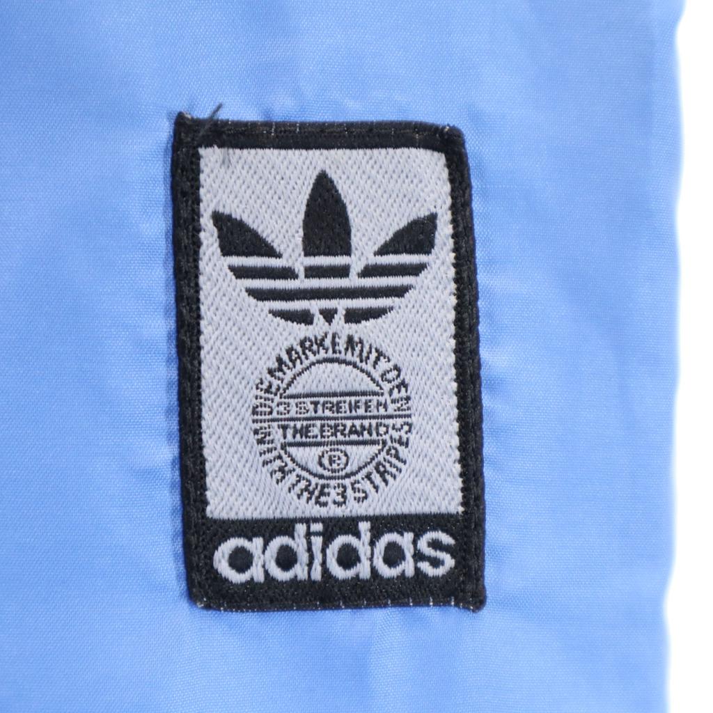 Adidas 70s Vintage Wind Pants L Blue Descente Men's Used