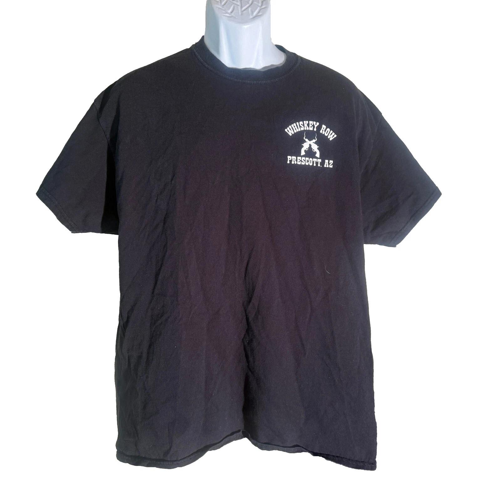 WHISKEY ROW PRESCOTT ARIZONA Short Sleeve T-Shirt Black Medium 2XL