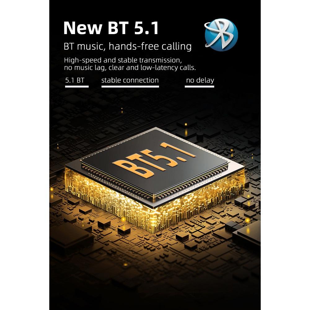 1Din Car Radio Multimedia MP5 Player, 7 inch Universal Navigation with Android Auto & Bluetooth, HD Screen USB TF FM Stereo