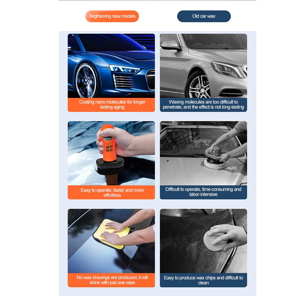 Car Ceramic Nano Coating Liquid Coatin Nano Crystal Hydrophobic Layer Polishing Paint Coating Agent 100ML Coating Spray