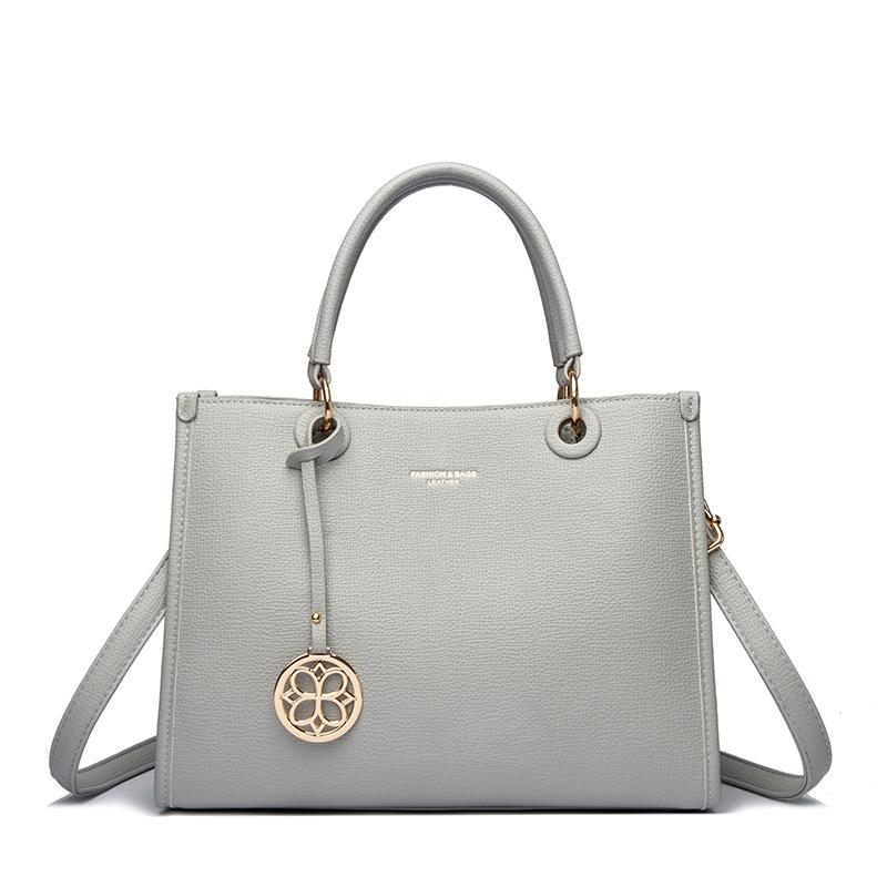 

Women s Handbag New Large Capacity Middle-aged Mother Bag Simple Temperament Shoulder Bag Hand-held Women s Bag серый