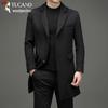 Tucano Men's Wool Blend Notch Lapel Overcoat