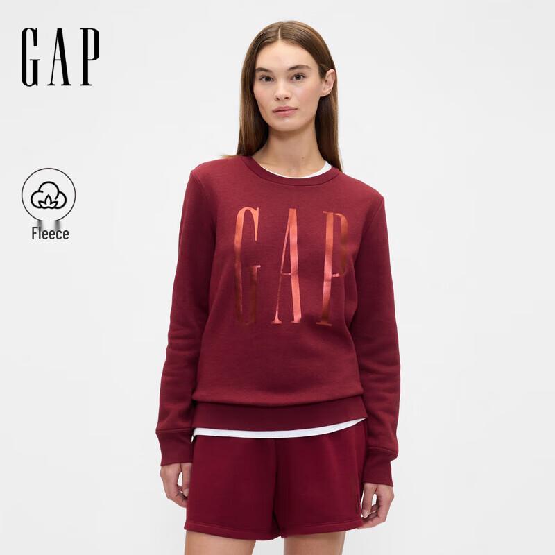 Женский флисовый свитшот свободного кроя с логотипом Gap XS 3800₽