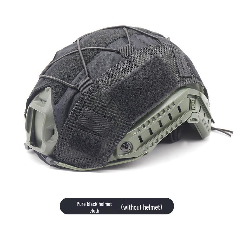 Fast Camouflage Tactical Helmet Cover with Elastic Rope for Outdoor Use