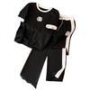 Sommer Damen Sets Rundhals Kurzarm T-Shirt Hose Damen Trainingsanzüge Outfits