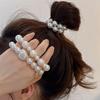 1PC Temperament, Pearl, Hair Ring, Simple, Fashion, Leather Band, Headband, High Elasticity, Female, Tie Head, Hair Rope, Hair J