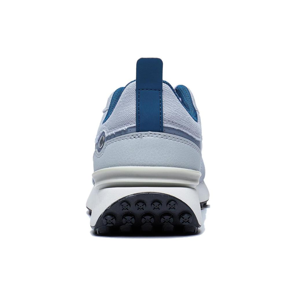 Li Ning Fangyuan Classic Slip Resistant Abrasion Resistant Low top Casual Shoes Men's Blue Gray AGCT047-3