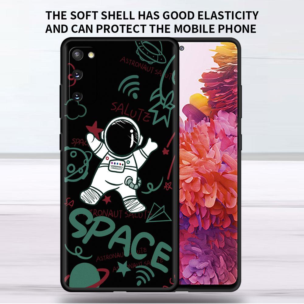 

Мягкий чехол для Samsung Galaxy Note 20 Ultra 10 Plus Lite A50 A70 A20 A40 A20e 9 8 A60 A10e Funda Чехол для телефона Космос Крутой Астронавт Samsung Note 8