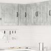 VidaXL Kalmar Corner Wall Cabinet Kitchen Concrete Grey 853621