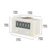 Magnetic Induction Counter Digital Electronic Punch Counter Metal Sensor 5-Digits LCD Digital Display 0-99999 Proximity