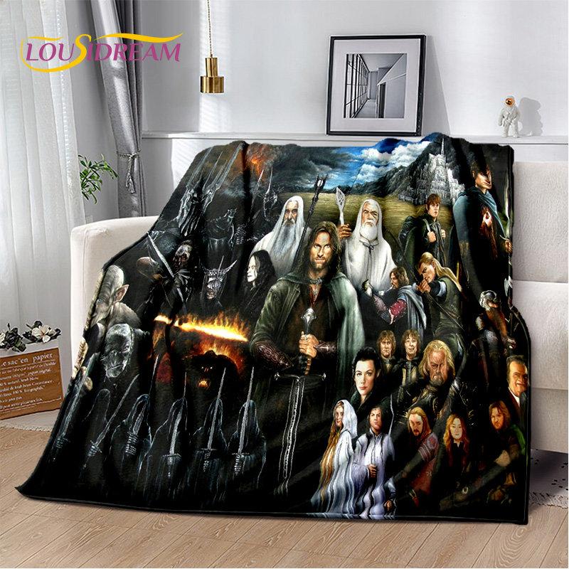 L-Lord of the Rings H-Hobbit Soft Plush Blanket,Flannel Blanket Throw Blanket for Living Room Bedroom Bed Sofa Picnic Cover Kids
